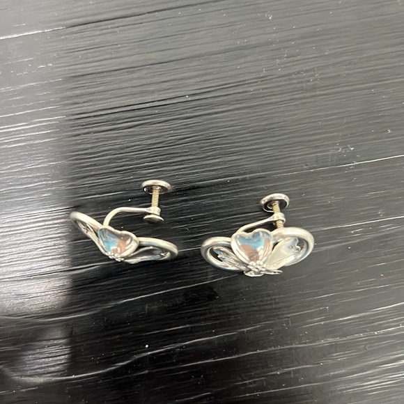 Danecraft Vintage Sterling Marked Set with Bracelet Brooch + Screw Back Earrings - Picture 8 of 11